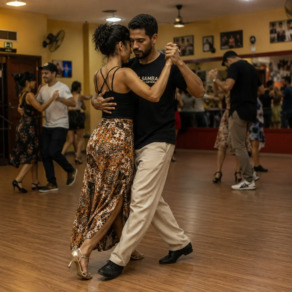 Aula de samba de gafieira iniciante em São Paulo