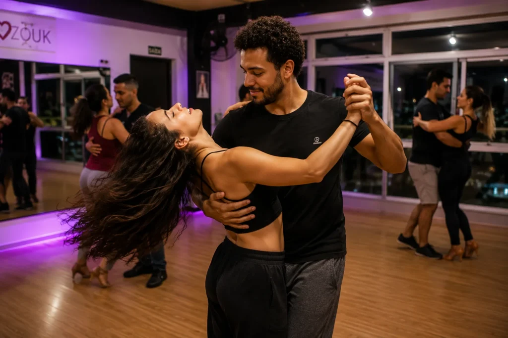 Aula de zouk para iniciantes