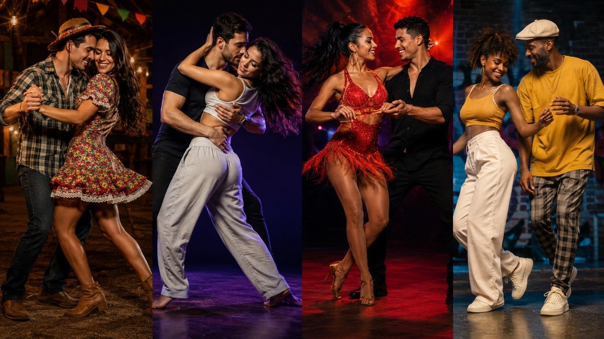 estilos de dança populares no Brasil pra começar do zero