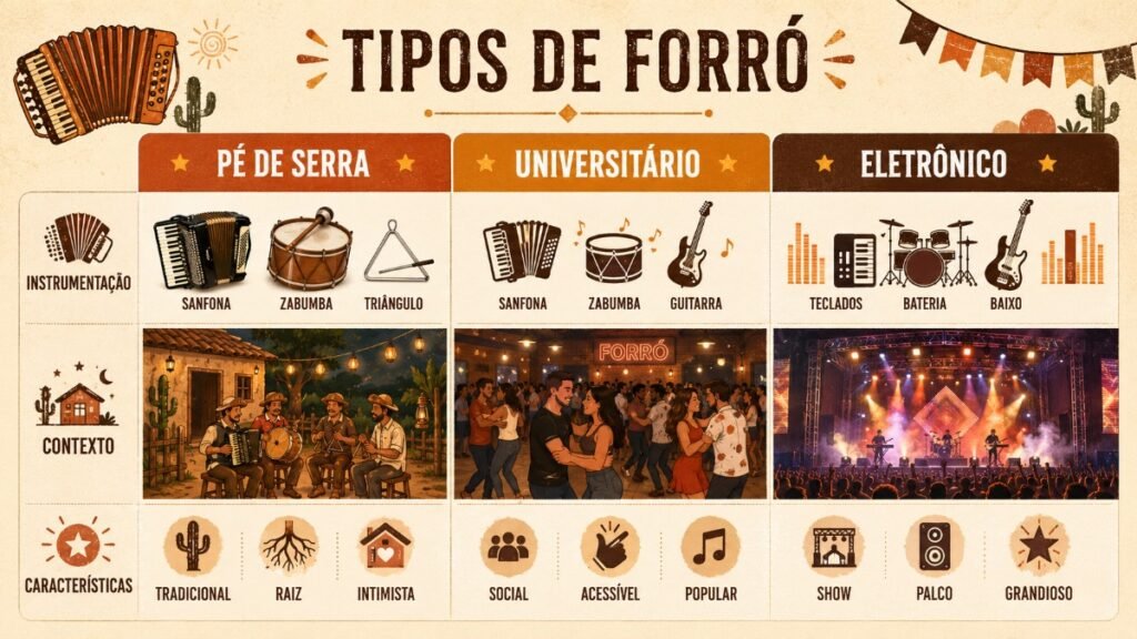 Busca Dança Diferenças entre forró pé de serra, universitário e eletrônico