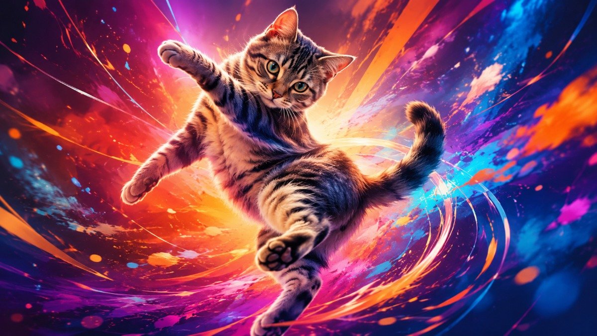 dança gatinho trend de TikTok com gatos dançando