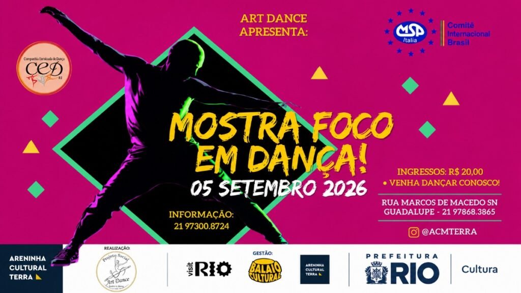 Busca Dança cartaz oficial da Mostra Foco em Dança 2026