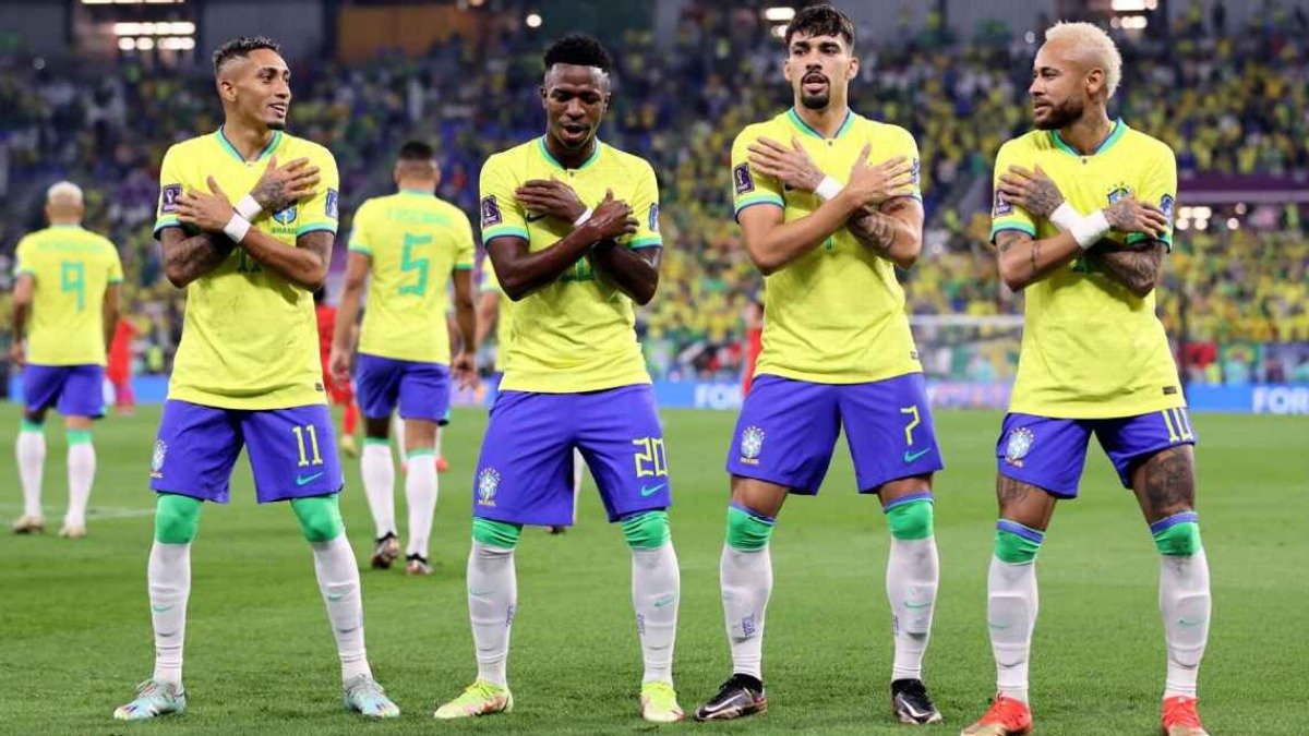 dança da Copa jogadores do Brasil comemoram gol dançando em 2026